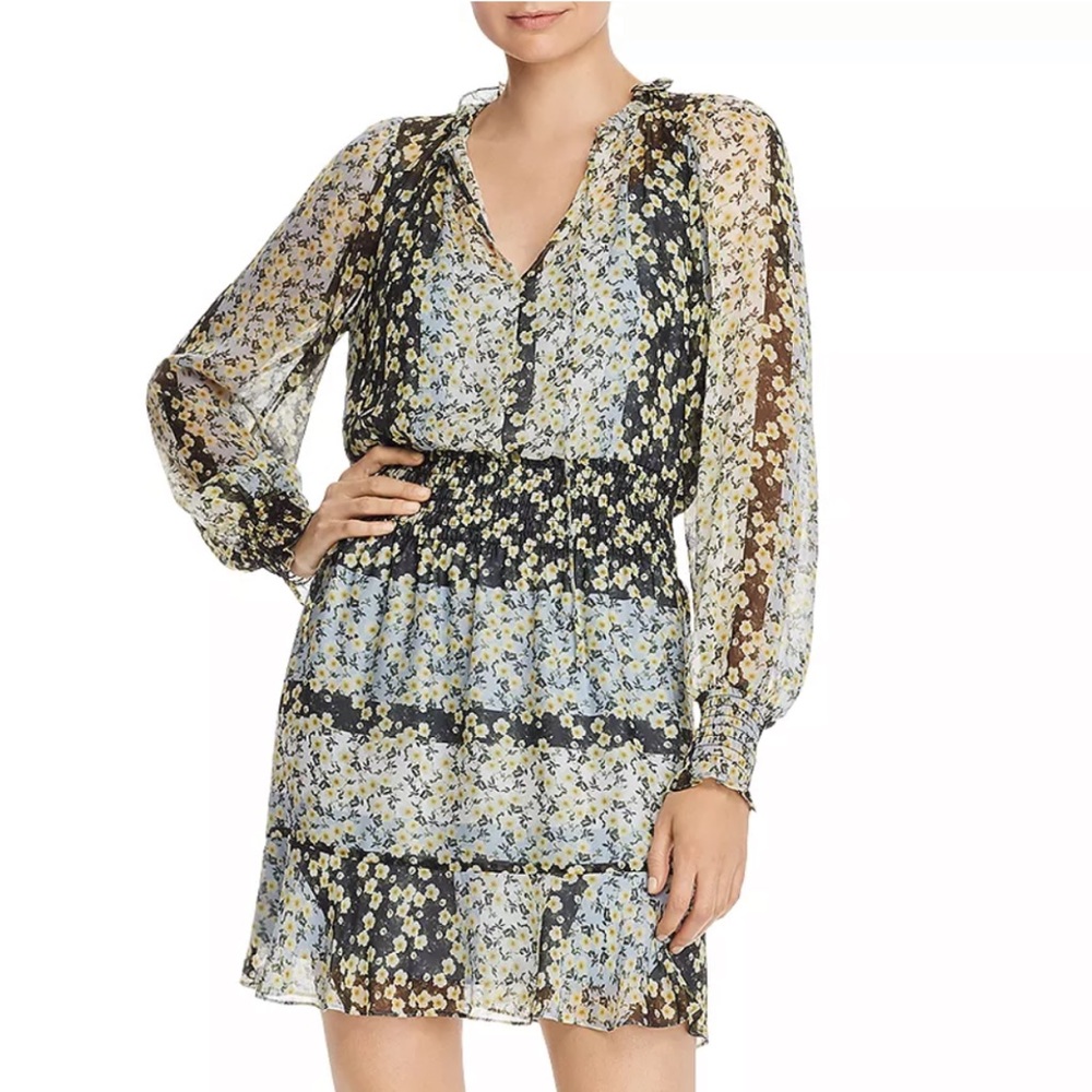 Parker Silk Lined Floral Dress - Size Small